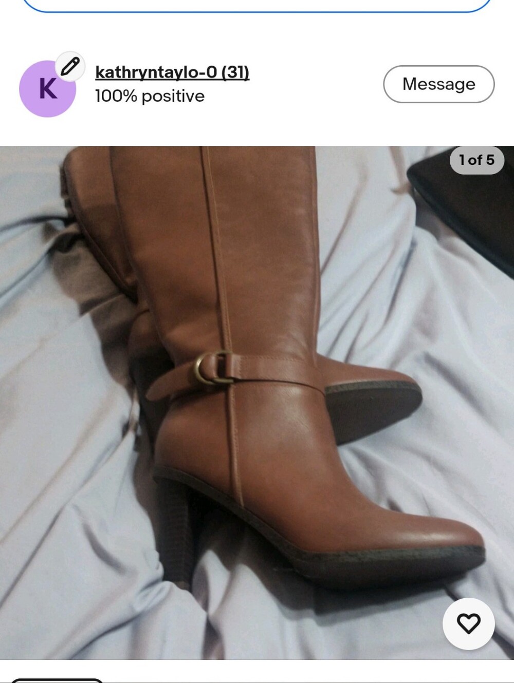 Women's Brown And 2 Black Pairs Mid-Calf Heeled Riding Boots .3 For 140
